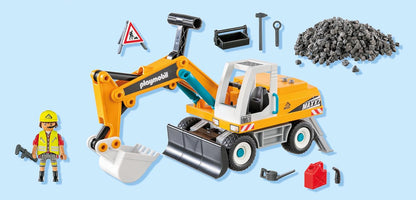 PLAYMOBIL | Action Heroes | Grote Graafmachine | Speelgoed voor kinderen | Graafmachine Set | Speelgoed voor kinderen vanaf 4 jaar | 71749
