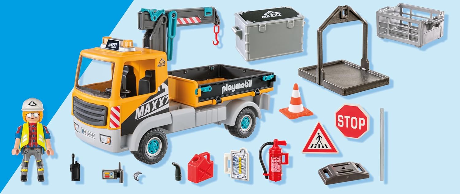 Playmobil - Construction Truck With Crane (71750)