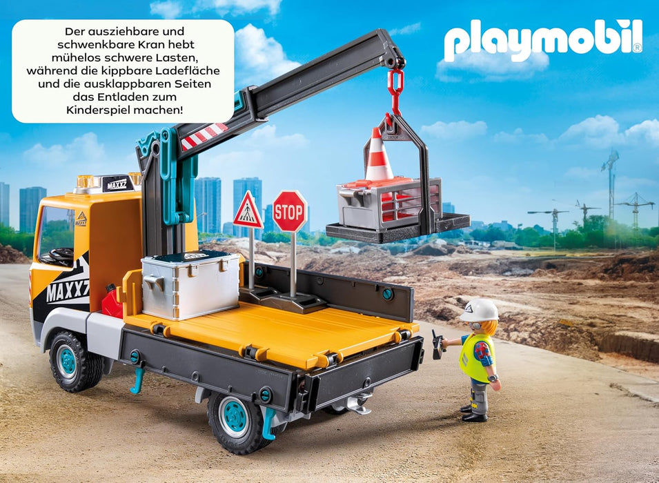 Playmobil - Construction Truck With Crane (71750)