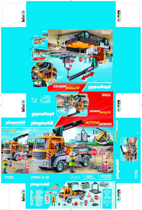 Playmobil - Construction Truck With Crane (71750)