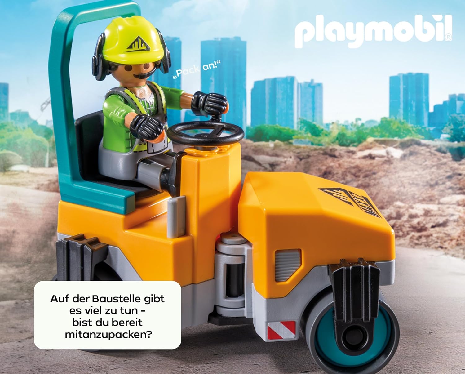 PLAYMOBIL | Action Heroes | Straatwerk | Speelgoed voor kinderen | Bouwset | Speelgoed voor kinderen vanaf 4 jaar | 71751