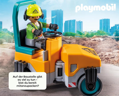 PLAYMOBIL | Action Heroes | Straatwerk | Speelgoed voor kinderen | Bouwset | Speelgoed voor kinderen vanaf 4 jaar | 71751