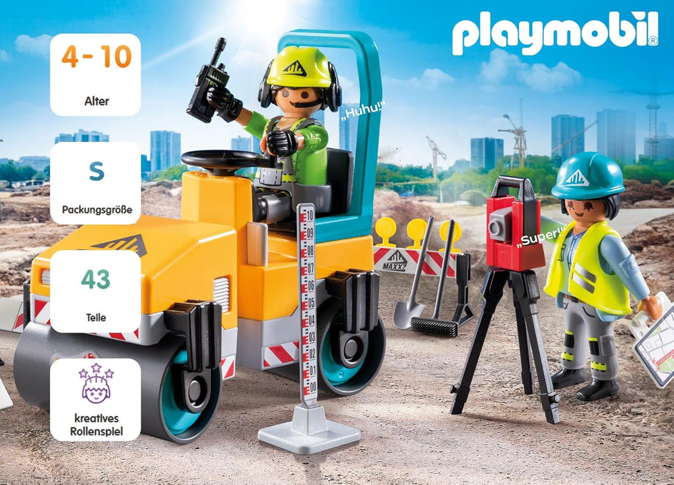 PLAYMOBIL | Action Heroes | Straatwerk | Speelgoed voor kinderen | Bouwset | Speelgoed voor kinderen vanaf 4 jaar | 71751