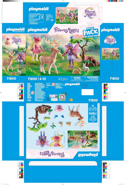 PLAYMOBIL | Fairies | Feeën met Schattige Bosdieren | Sprookjesspeelgoed | Speelgoed voor kinderen vanaf 4 jaar | 71800