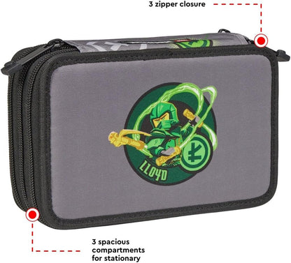 Lego Ninjago - 3 Layer Pencil Case - Elemental Master Of Energy (20291-2501)