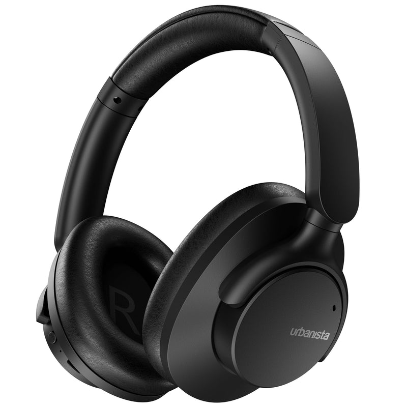 Urbanista Valencia Cuffie Bluetooth Over-Ear, Active Noise Cancelling, Cuffie Senza Fili Bluetooth, Tempo di riproduzione 50 ore, con modalità ANC, audio Hi-Res, bassi profondi, collegamento di 2