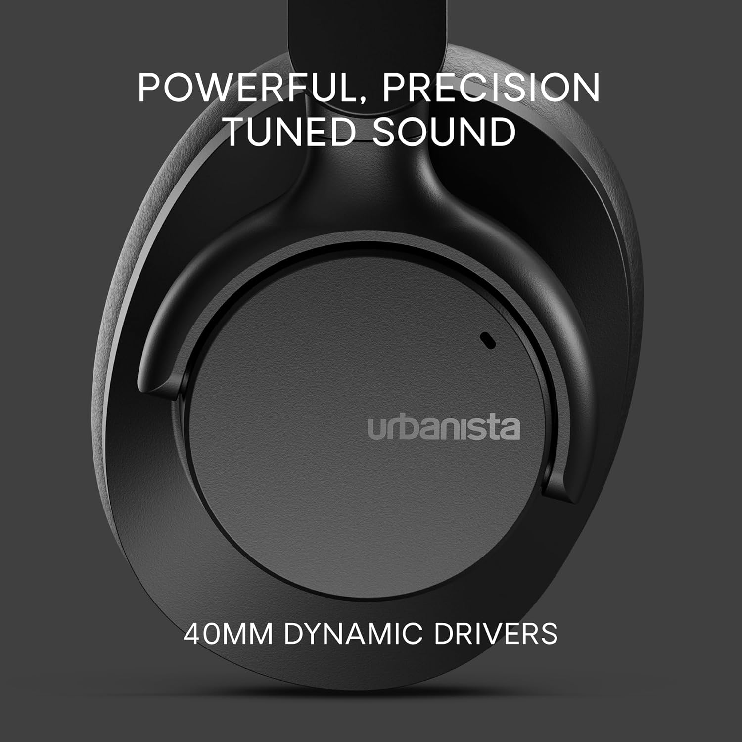 Urbanista Valencia Cuffie Bluetooth Over-Ear, Active Noise Cancelling, Cuffie Senza Fili Bluetooth, Tempo di riproduzione 50 ore, con modalità ANC, audio Hi-Res, bassi profondi, collegamento di 2