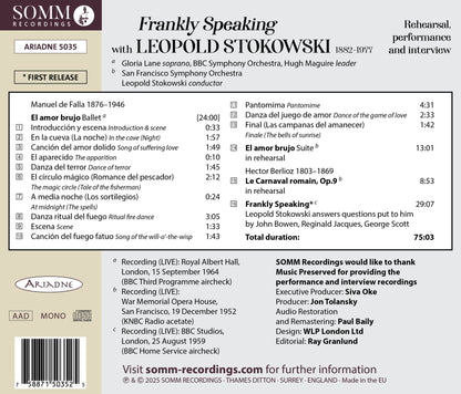 Frankly Speaking With Leopold Stokowski: Rehearsal, Performance and Interview