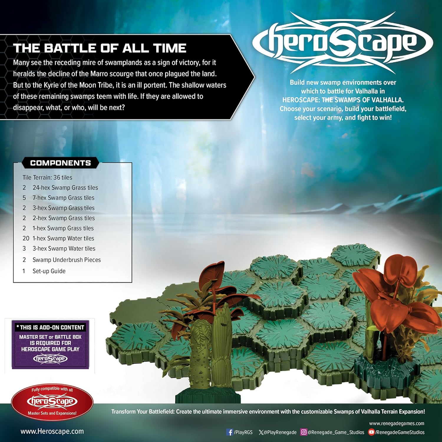 Renegade Game Studios | Heroscape: The Swamps of Valhalla Terrain Expansion