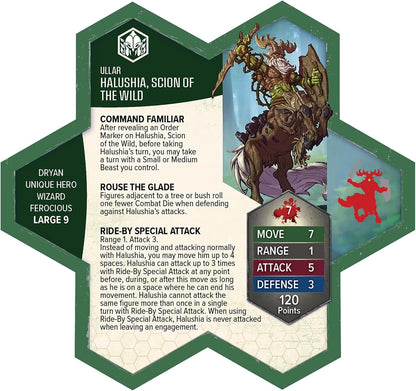 Renegade Game Studios | Heroscape: Rising Tide – Sonlen & Halushia, Scion of the Wild Army Expansion