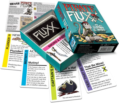 Looney Labs Pirate Fluxx Card Game - Ever-Changing Pirate-Themed Fun