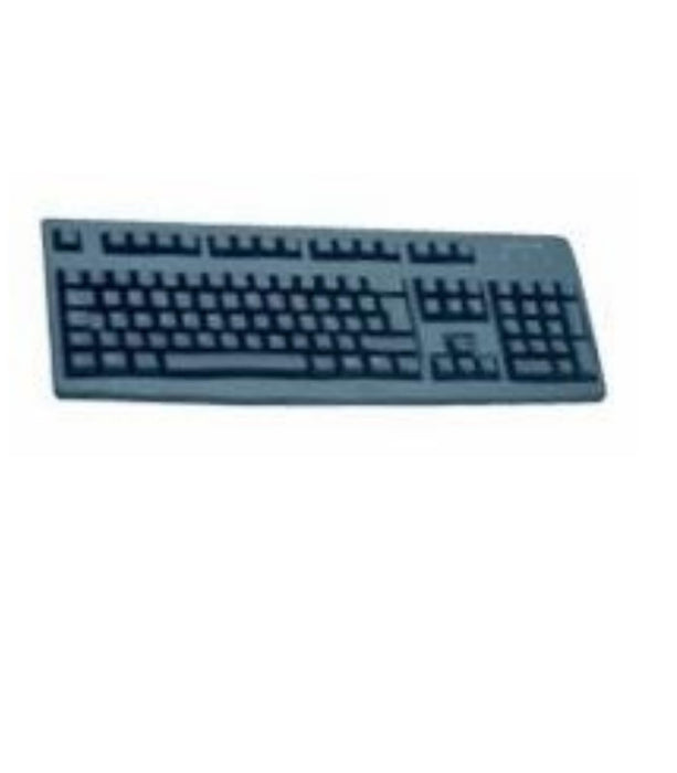 CHERRY G83-6105, Wired Keyboard for Industrial Applications, UK Layout (QWERTY), Abrasion-Resistant Keys, Easy to Clean, Recyclable, Black
