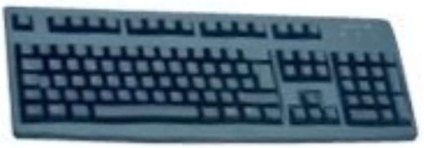 CHERRY G83-6105, Wired Keyboard for Industrial Applications, UK Layout (QWERTY), Abrasion-Resistant Keys, Easy to Clean, Recyclable, Black