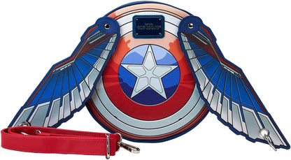 Loungefly Marvel Captain America Brave New World Wings Crossbody Bag