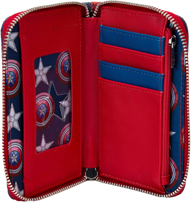 Loungefly Marvel Captain America Brave New World Zip Around Wallet