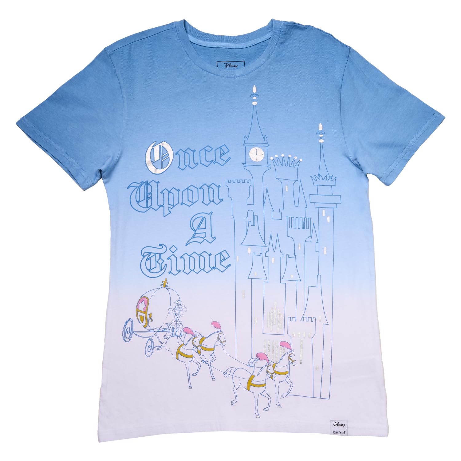 Loungefly Disney T-shirt unisexe Cendrillon 75e anniversaire XL