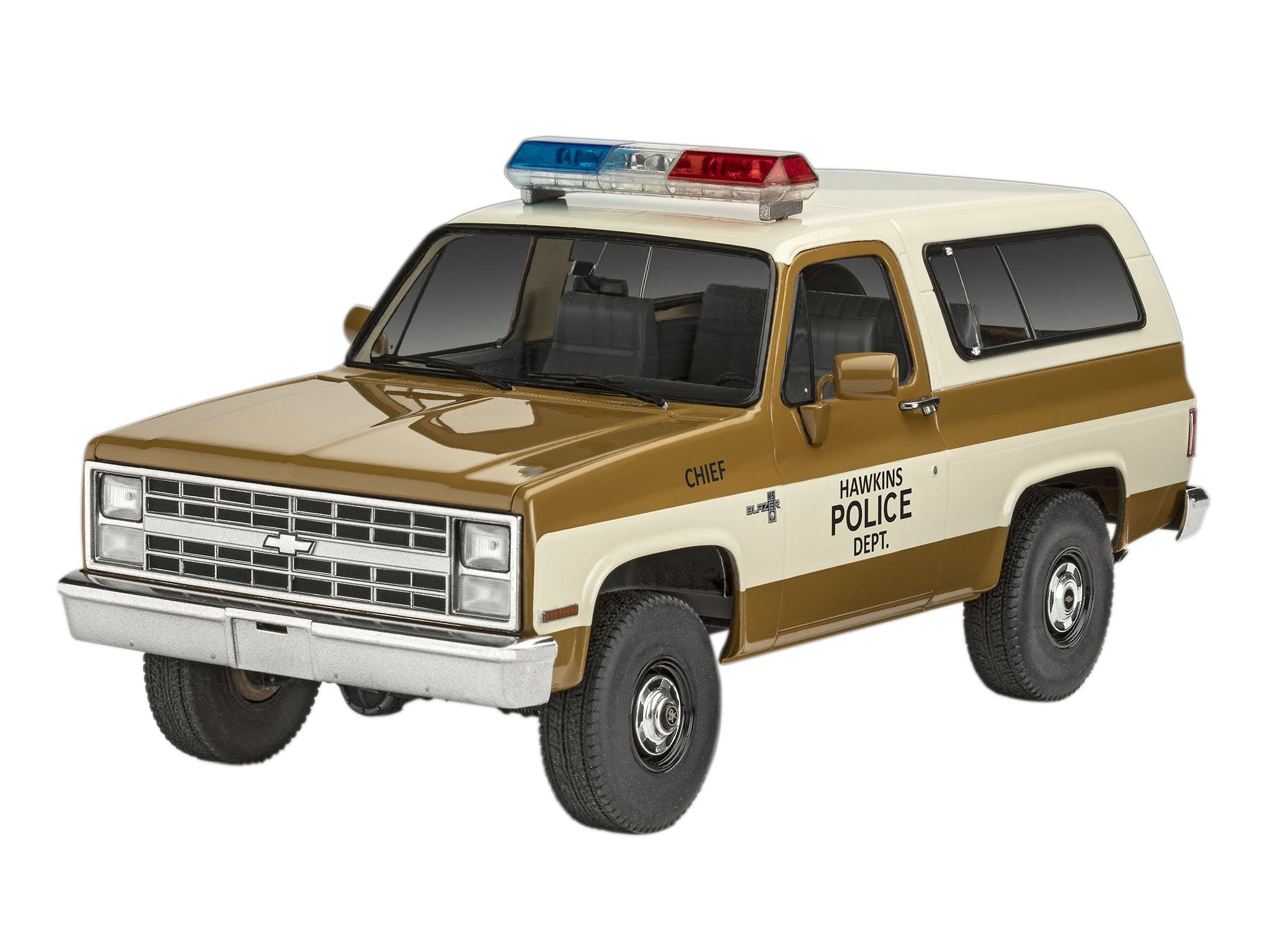 Revell Model Set 67724 1985 Chevrolet K5 Blazer: Stranger Things 1:25 Scale Unbuilt/Unpainted Plastic Model Kit With Accessories