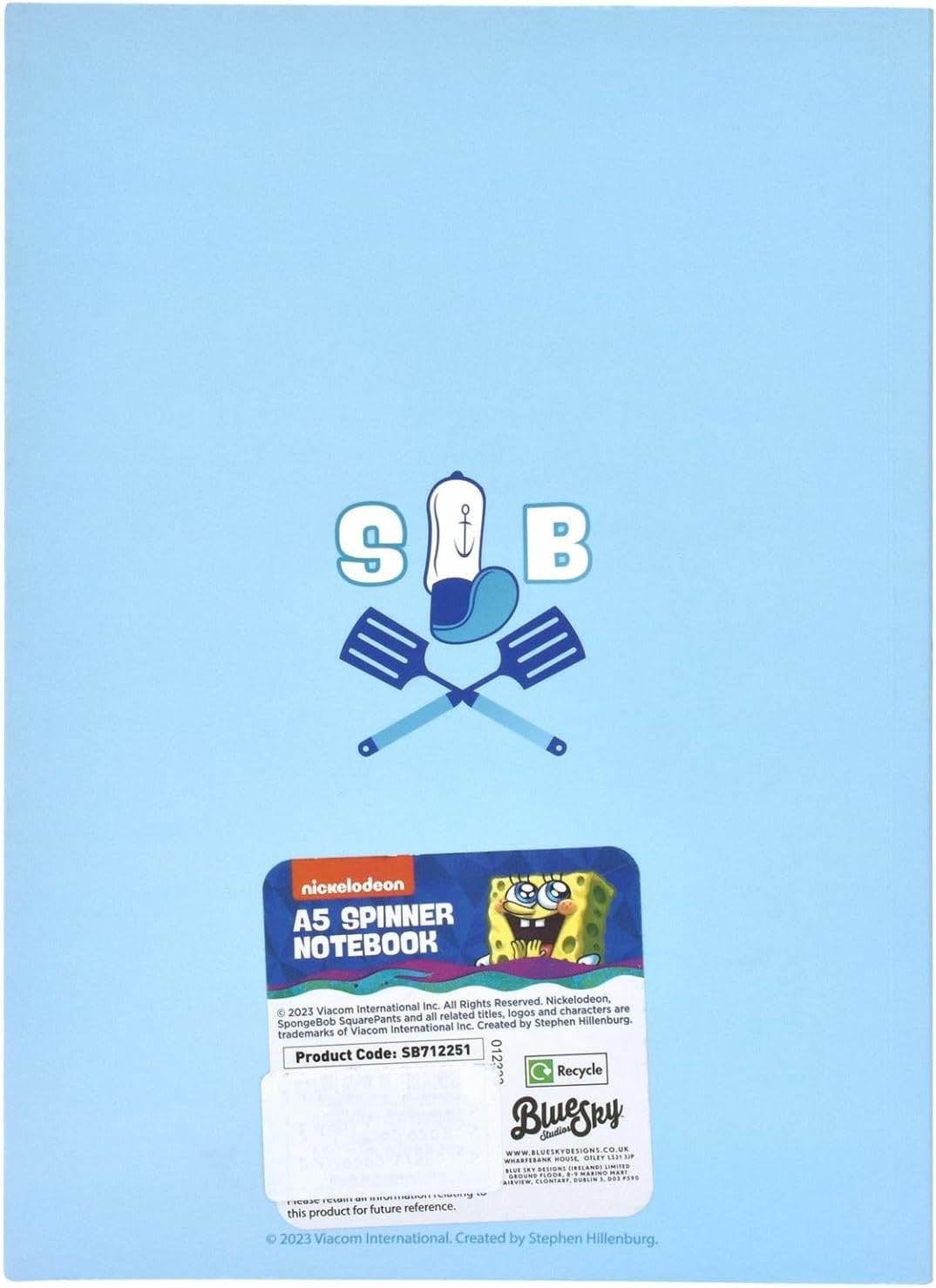 Blue Sky Studios Bob l'éponge bloc-Notes (Carton de 6