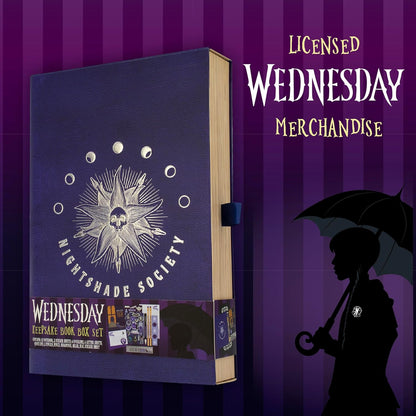 Blue Sky Studios Wednesday Addams Gifts Wednesday Keepsake Box Nightshade Book Gothic Collectible Set Merchandise Merch Wednesday Gifts