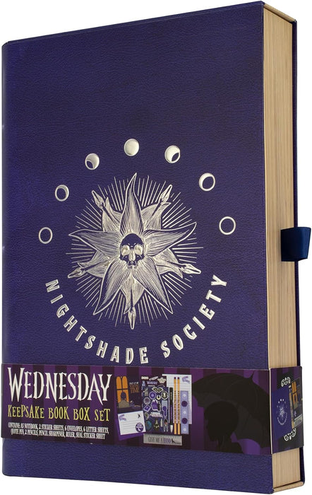 Blue Sky Studios Wednesday Addams Gifts Wednesday Keepsake Box Nightshade Book Gothic Collectible Set Merchandise Merch Wednesday Gifts