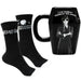 Blue Sky Studios Wednesday Coffin Coffee Mug & Sock Set, Sock Pair Size 4-7, Officially Licensed Wednesday Gift Pack & Merchandise