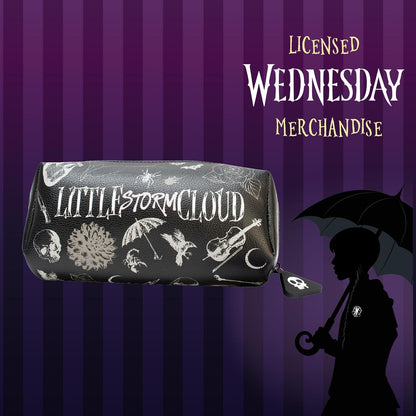 Blue Sky Studios Wednesday Pencil Pouch Wednesday Gifts Small Travel Bag for Carrying Stationery Pens School Supplies Makeup Storm Cloud Merch Merch