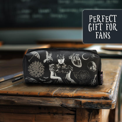 Blue Sky Studios Wednesday Pencil Pouch Wednesday Gifts Small Travel Bag for Carrying Stationery Pens School Supplies Makeup Storm Cloud Merch Merch