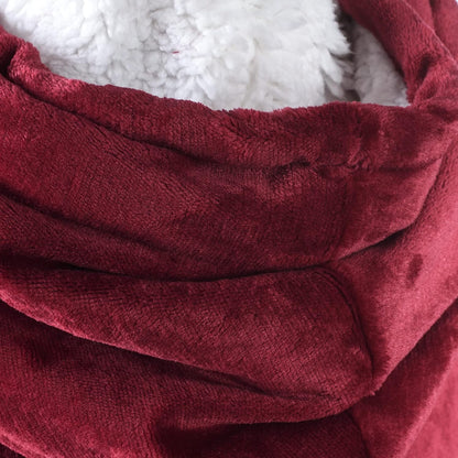 Harry Potter: Gryffindor Oversized Blanket Hoodie – Comfortable, soft, warm, plush hooded wearable blanket for men and women with Sherpa fleece lining and pockets