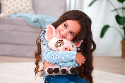 Pua 25 cm plush soft toy, Moana 2 soft cuddly plush Pig, Suitable from the First Months of Life, Pink