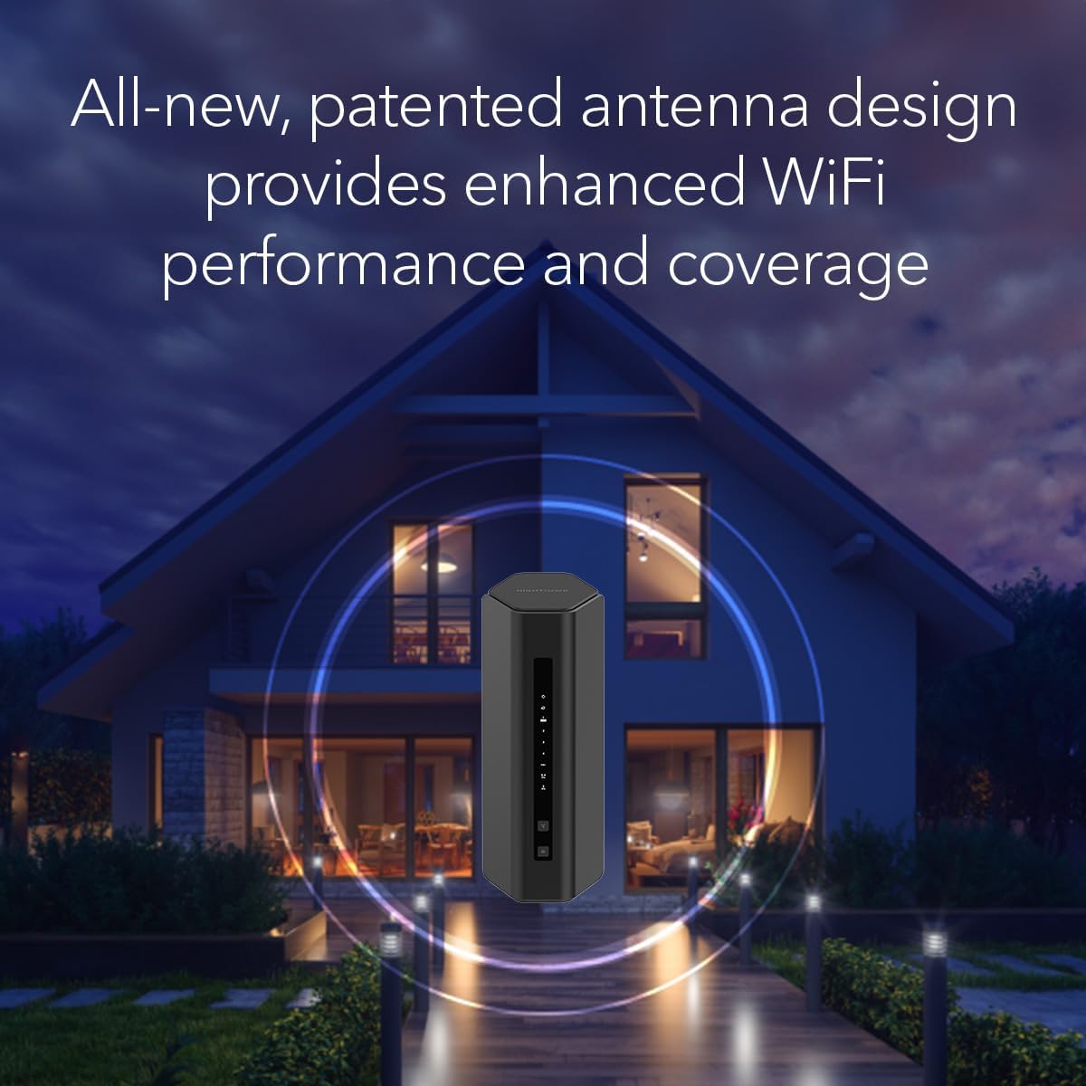 NETGEAR Nighthawk Dual-Band WiFi 7 Router (RS200) – Características de Seguridad, BE6500 Velocidad Inalámbrica (hasta 6,5Gbps) - Cubre hasta 185 m2, 80 Dispositivos – Puerto de Internet de 2,5 Gig