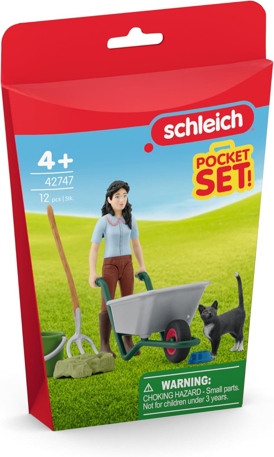 Schleich Horse Club Care Set with Emily 12 Piece Pocket Set for Girls and Boys Ages 4+