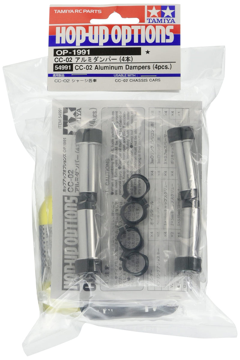 Tamiya 54991 CC-02 Aluminium Damper Set (4), Part, Model Making, Accessories for RC Vehicle/Remote Control Car, Multi-Colour