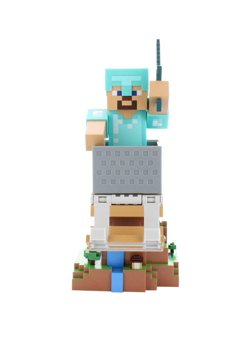 Exg Cable Guys: Minecraft - Steve In Diamond Armour Phone & Controller Holder (Cgcrmc400756)