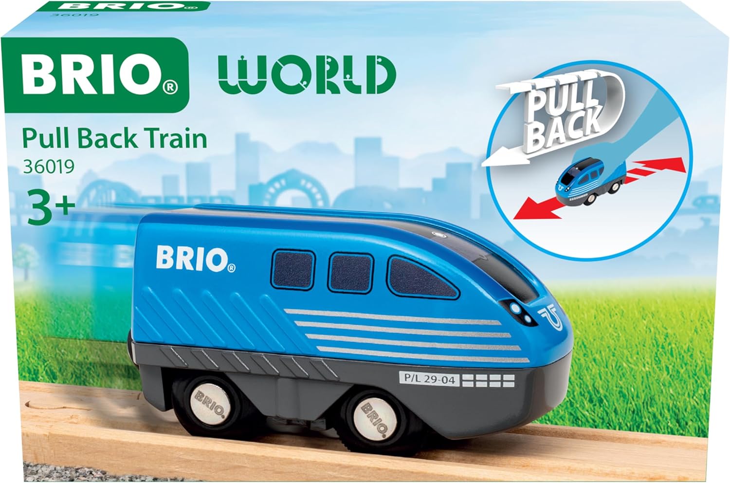 BRIO World – 36019 Train with Pull-Out Motor | Toy Train for Children from 3 Years