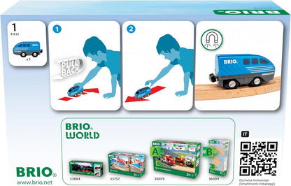 BRIO World – 36019 Train with Pull-Out Motor | Toy Train for Children from 3 Years