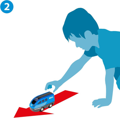 BRIO World – 36019 Train with Pull-Out Motor | Toy Train for Children from 3 Years