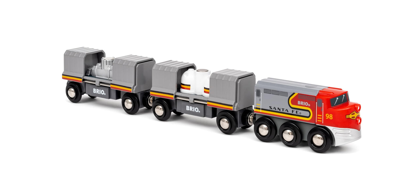 BRIO World 36089 - Santa Fe Train - Wooden Railway Accessories - Railway Toy Train for Kids 3+