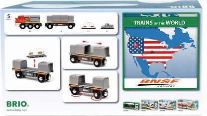 BRIO World 36089 - Santa Fe Train - Wooden Railway Accessories - Railway Toy Train for Kids 3+
