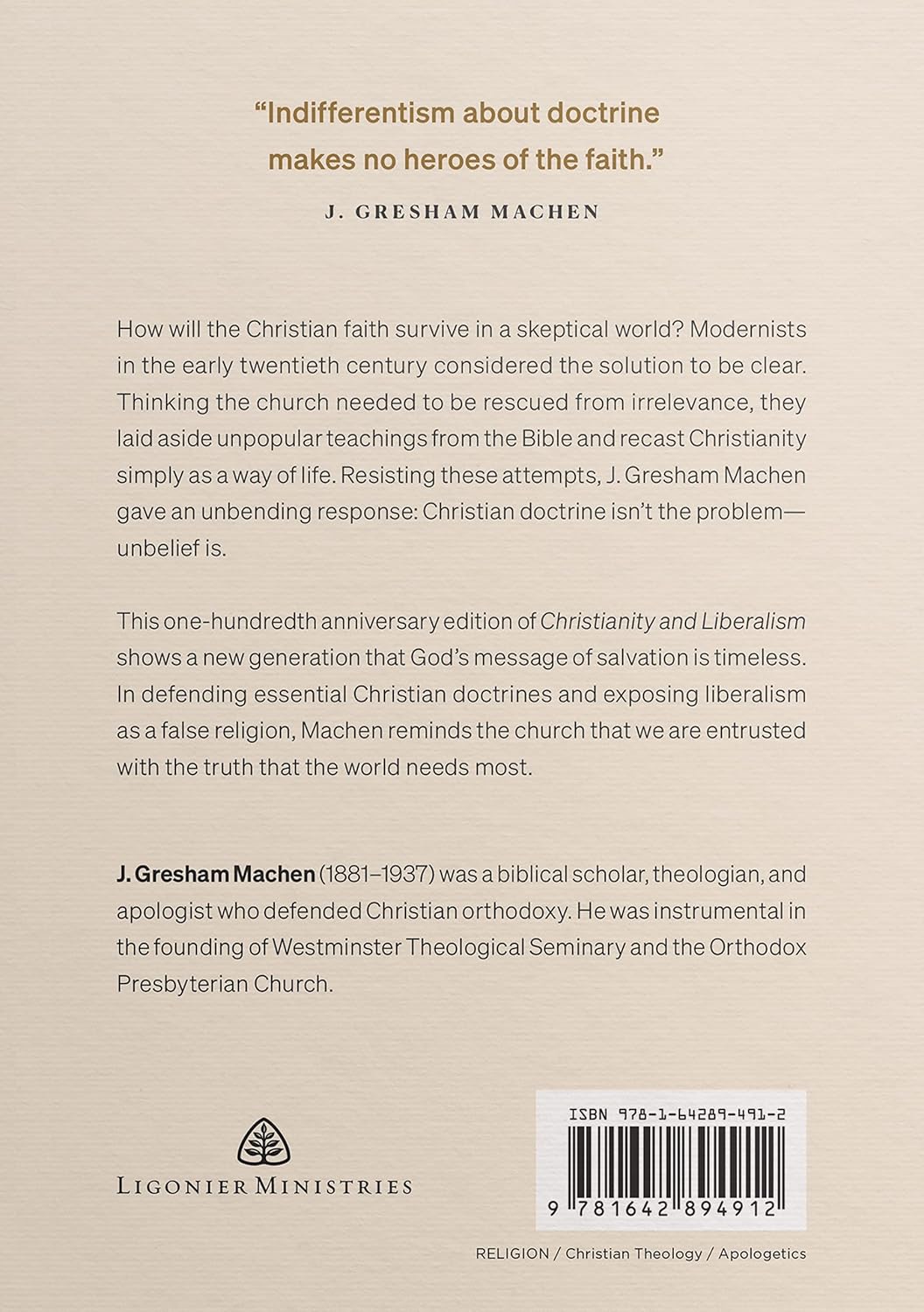 Christianity and Liberalism
