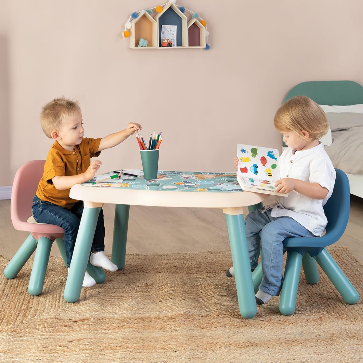 Smoby - Little Smoby Blauwe Kinderstoel