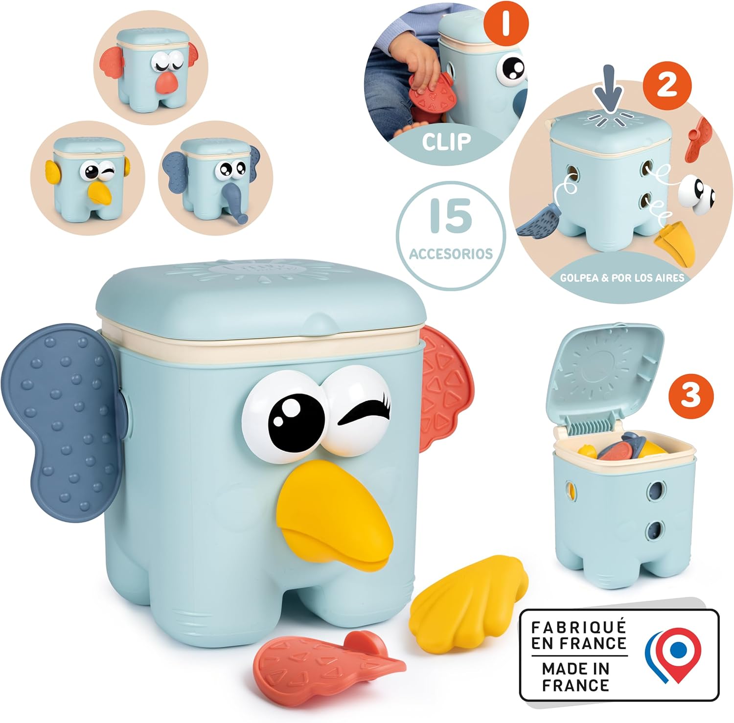Smoby - Little Smoby Kaboom Kubus Dierenvormen 10dlg.