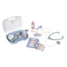 Smoby- Maletín Pediatra Baby Care- para el Cuidado de la Salud de Tus Muñecos, 19 Accesorios, Estetoscopio, Jeringuilla, Termómetro, Libreta, A Partir 3 años (7600240306), Exclusivo en Amazon