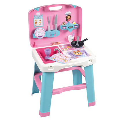 Smoby - Het poppenhuis van Gabby – draagbare keuken met transportkoffer en accessoires voor kinderen vanaf 3 jaar (7600311908
