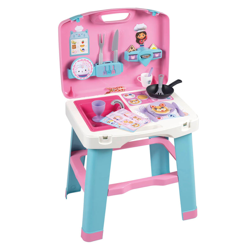 Smoby - Het poppenhuis van Gabby – draagbare keuken met transportkoffer en accessoires voor kinderen vanaf 3 jaar (7600311908
