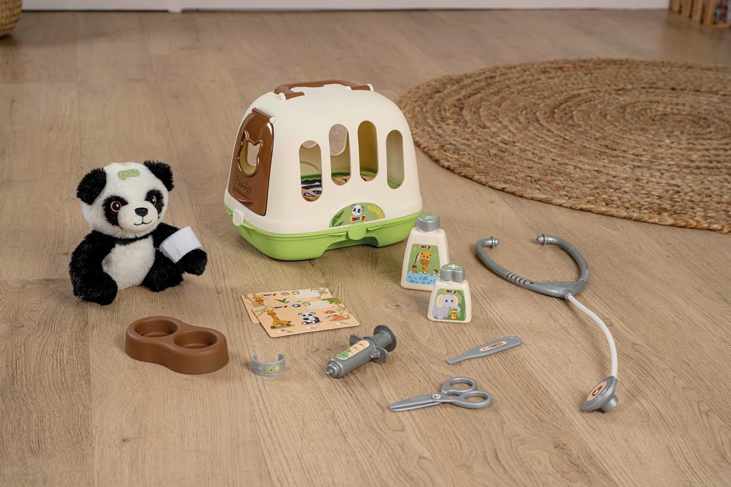 Smoby - Smoby Dierenverzorger Reismand met Panda 12dlg.