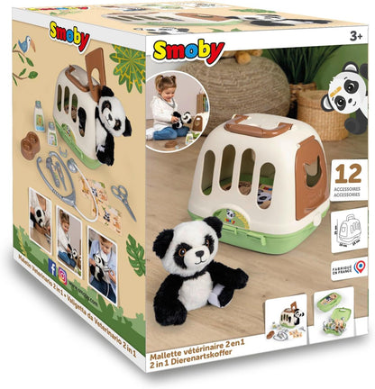Smoby - Smoby Dierenverzorger Reismand met Panda 12dlg.