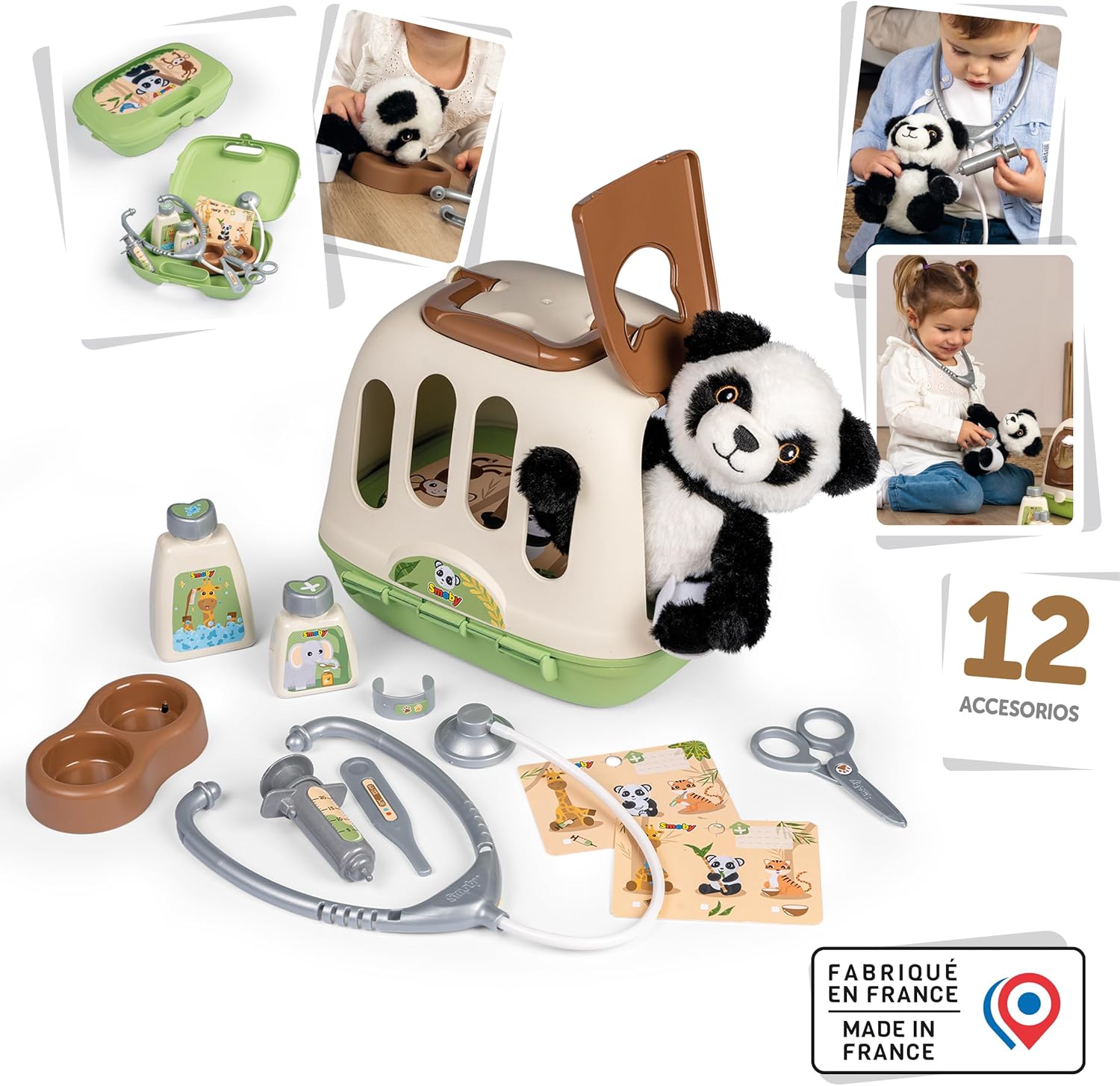 Smoby - Smoby Dierenverzorger Reismand met Panda 12dlg.