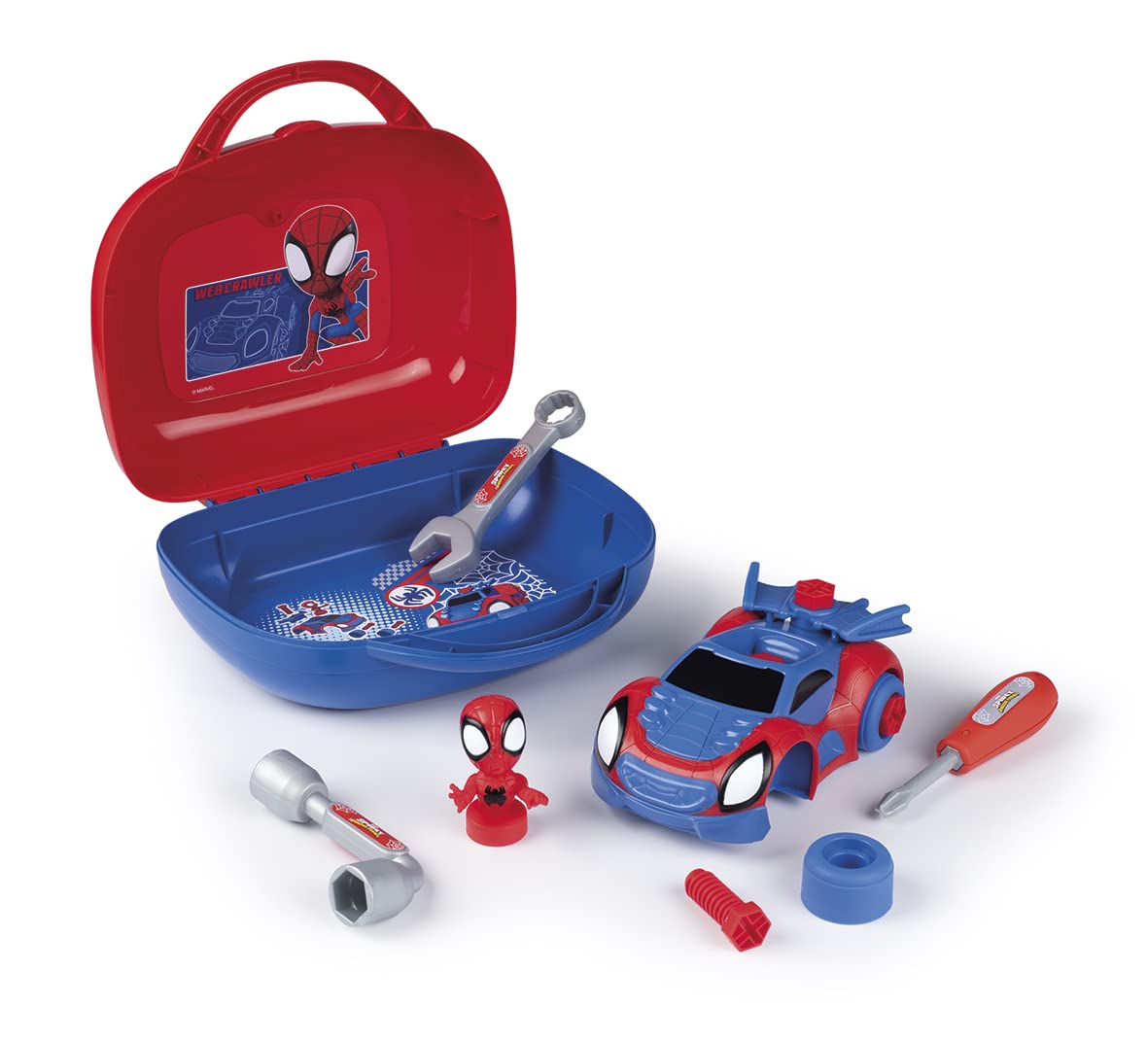 Smoby - Spidey Box – gereedschapskoffer – knutselspeelgoed voor kinderen – 360905