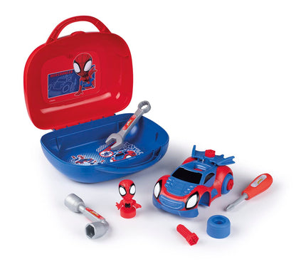 Smoby - Spidey Box – gereedschapskoffer – knutselspeelgoed voor kinderen – 360905