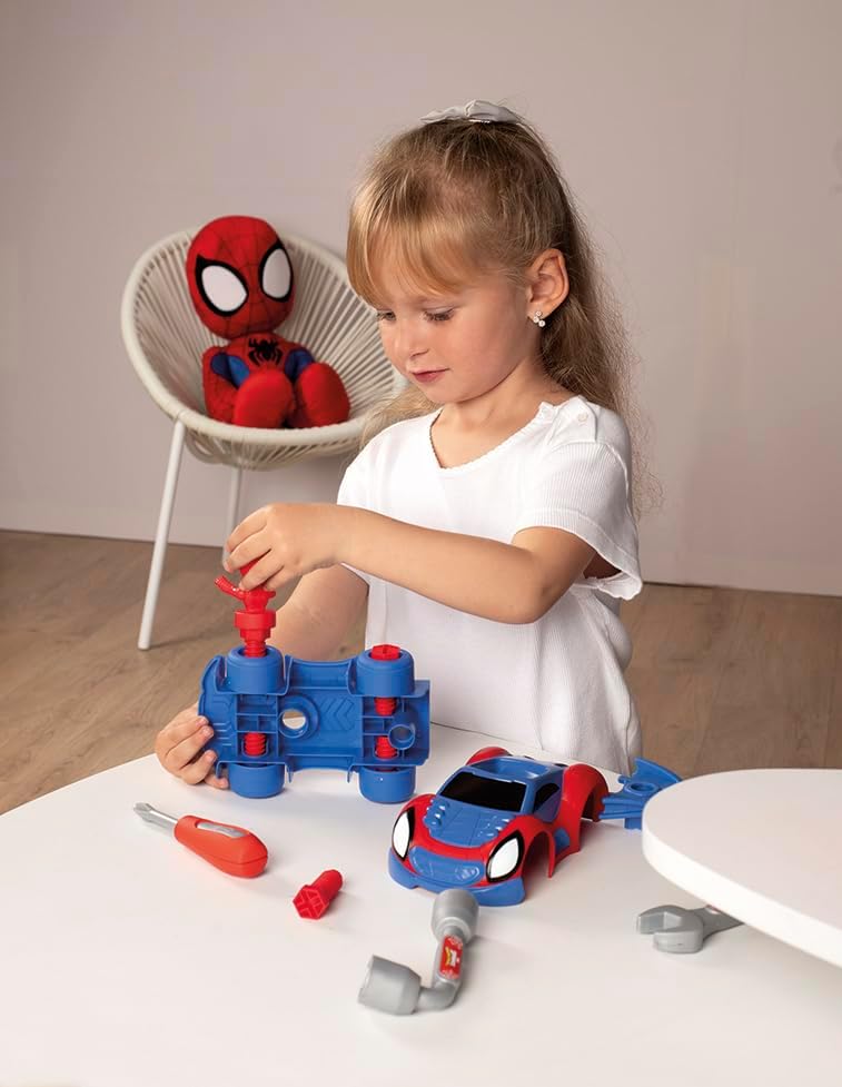 Smoby - Spidey Box – gereedschapskoffer – knutselspeelgoed voor kinderen – 360905
